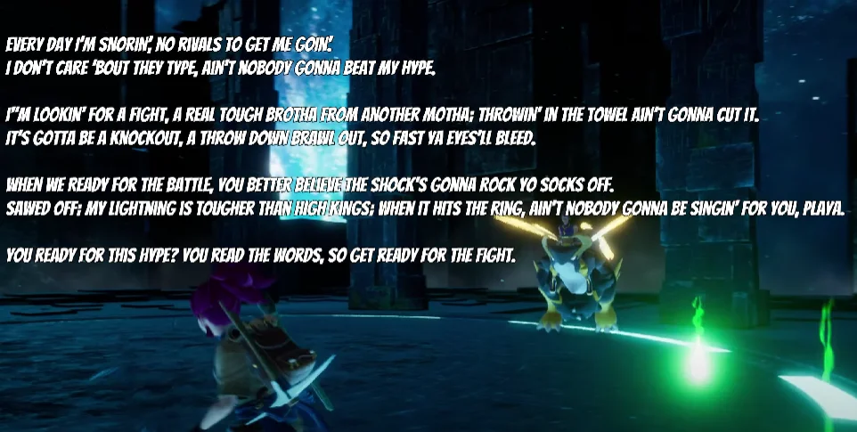 Rap Lyrics of Axel in Palworld