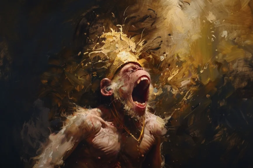 Sun Wukong Monkey King Betrayal from Monk Tang SanZang - Golden Crown