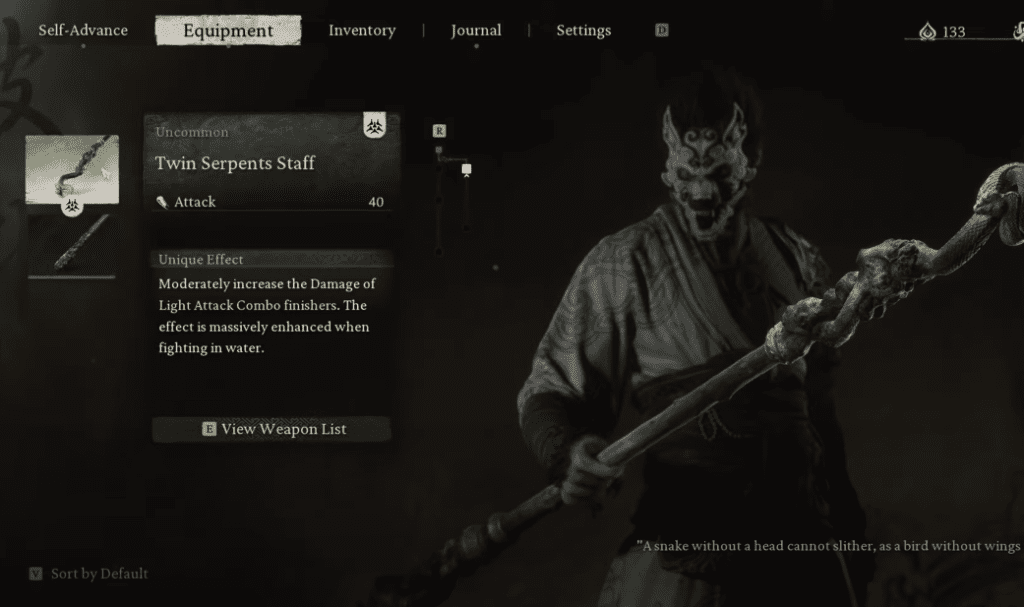 Twin Serpents Staff Black Myth Wukong