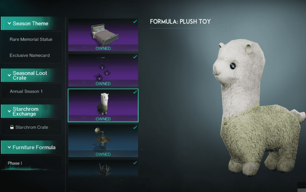 Once Human Plush Toy - Llama Toy