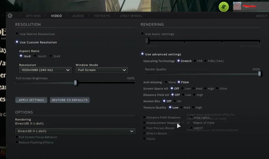 Best Video Settings Optimization for Deadlock