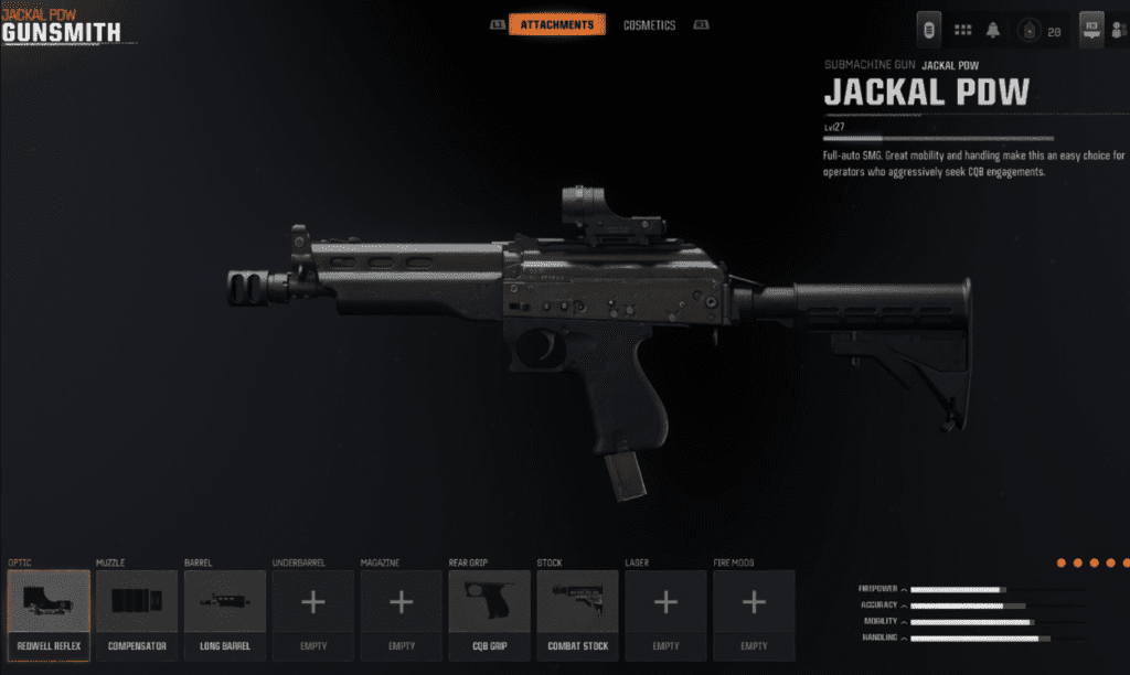 Jackal PDW Loadout in Black Ops 6