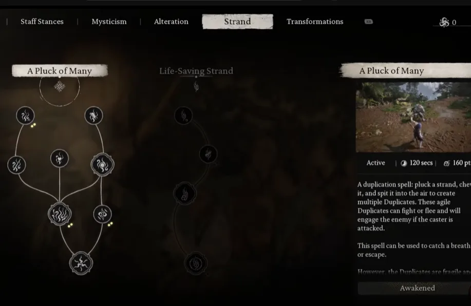 Skill Tree Choices for Black Myth Wukong Clones Build