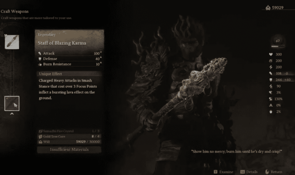 Unlock the Staff of Blazing Karma in Black Myth Wukong