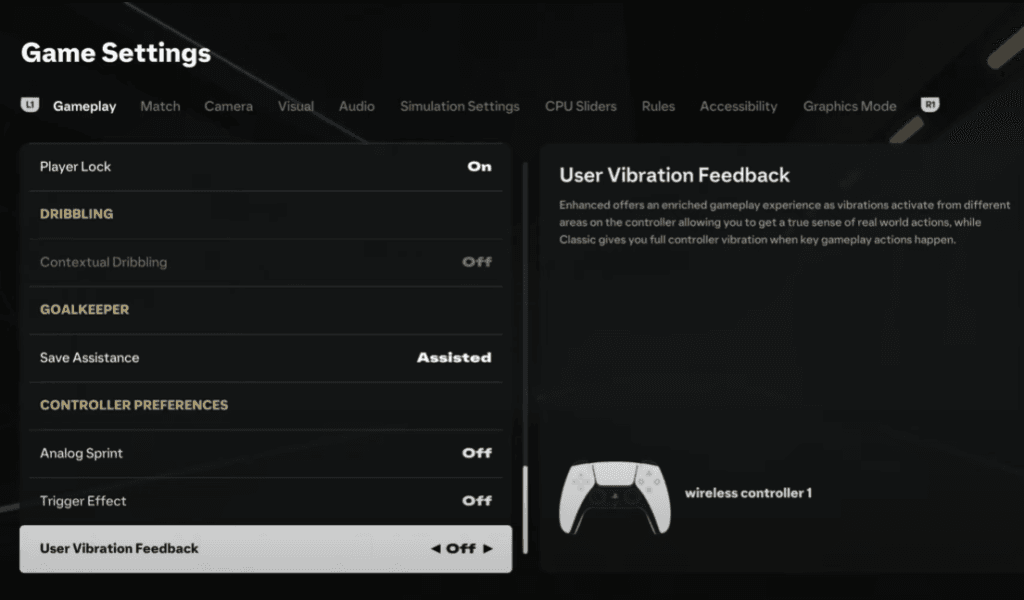 EA FC 25 Best Controller Additional Settings