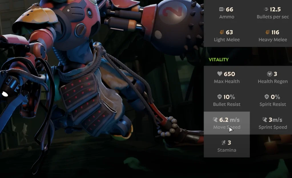 Character and Hero Movement Stats in Deadlock - Walking, Sprinting, Stamina, and more