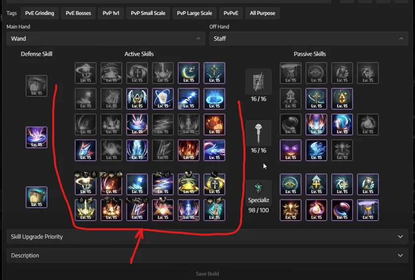 Best Active Skills for Throne and Liberty Staff and Wand Build