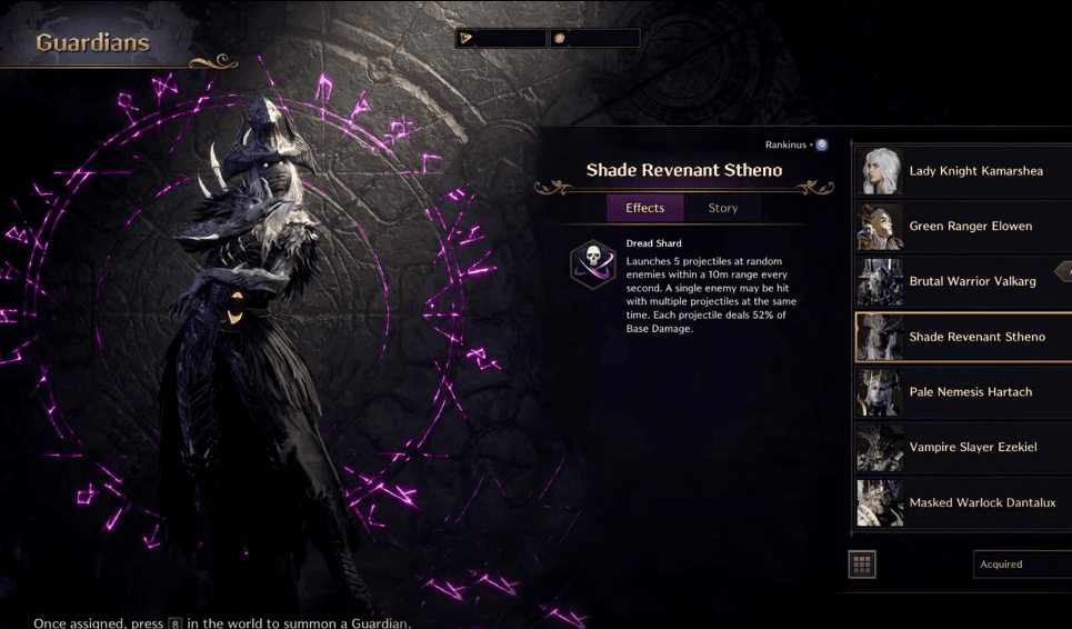 Shade Revenant Stheno - Guardian Choice for Staff Wand Build