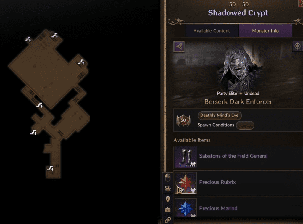 Additional Loot in Shadowed Crypt alongside Precious Marind and Rubrix