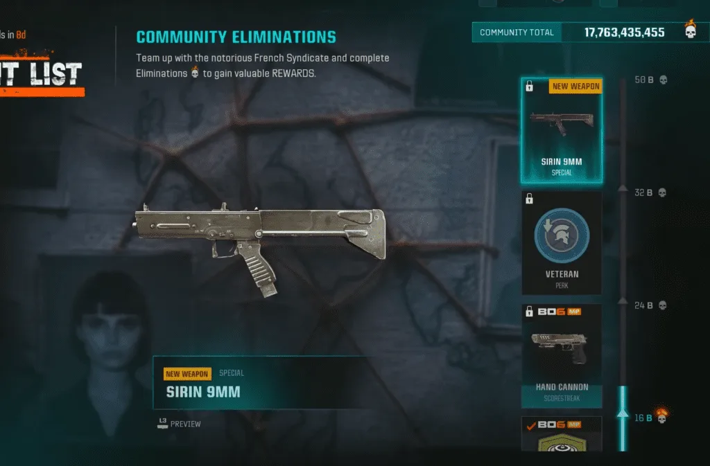 Unlock the Sirin 9mm in COD BO6