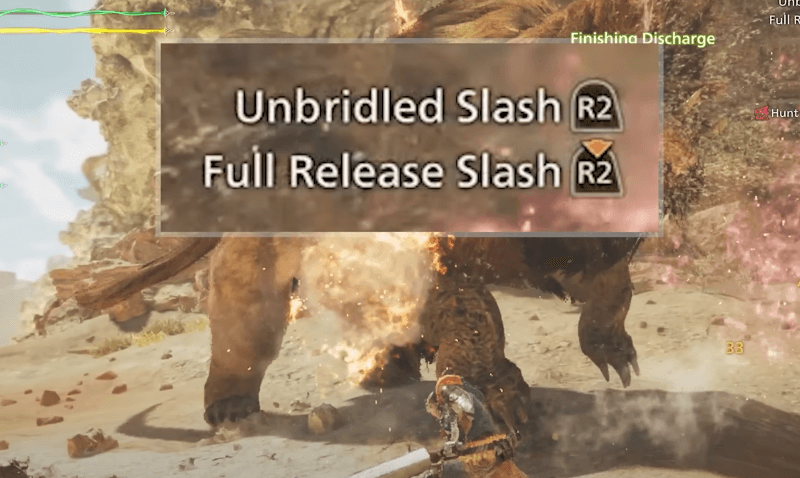 Switch Axe Full Release Slash and Unbridled Slash