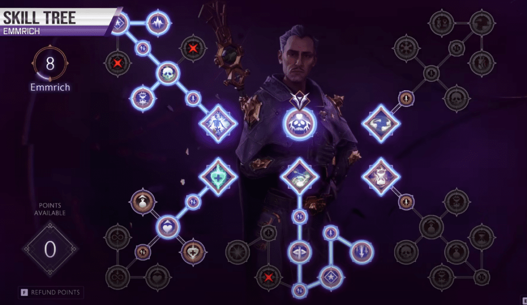 Best Companions for Necrotic Build - Emmrich Skill Tree