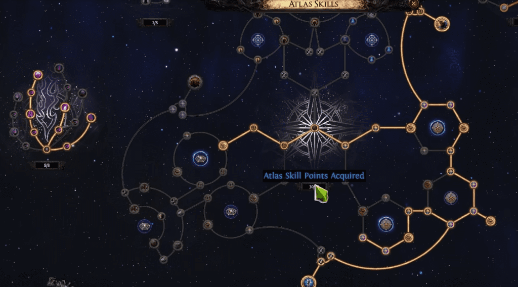 Core Atlas Passive Tree Unlock in PoE 2