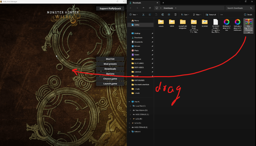 Installing Mods in Monster Hunter Wilds