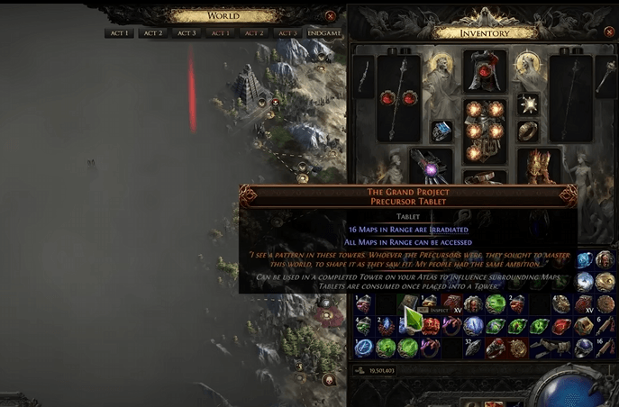 Grand Project Precursor Tablets for Citadel Currency Farming