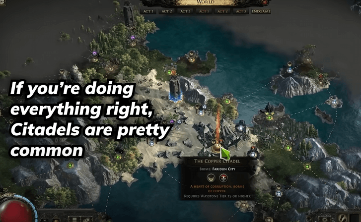 Finding Citadels in PoE 2
