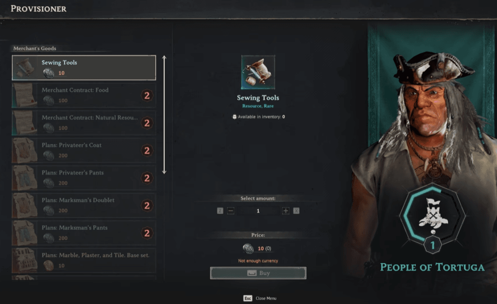 Windrose Faction: People of Tortuga