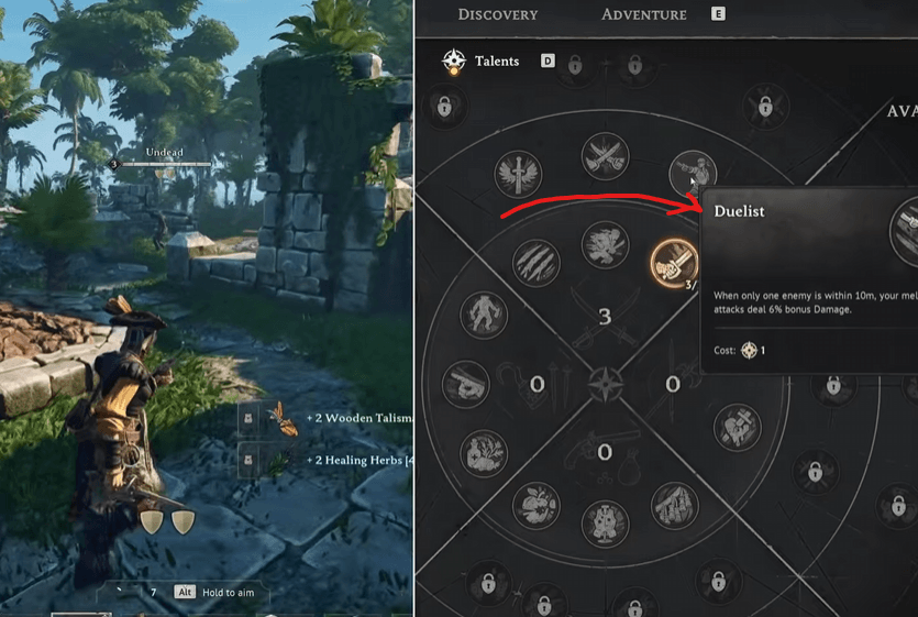 Windrose Best Beginner Build Talent at Level 6